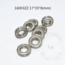 16003ZZ 17*35*8(mm)  1Piece  bearing  ABEC-5 16003 16003ZZ metal sealing type  chrome steel deep groove bearing 2024 - buy cheap