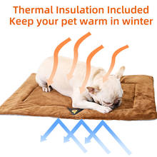 Manta térmica para perros y gatos, almohadilla autocalentable, esterilla cálida para cachorros, cama de invierno para dormir 2024 - compra barato