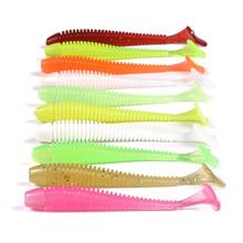 20Pcs Soft Rubber Bait Fishing Lure Worm Carp Fishing Bait 3D Artificial Silicone Swimbait Tackle 2024 - buy cheap