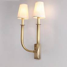 Hotel lobby Large copper buckhorn wall Lamp villa Luxury E14 Led wall sconce led Mirror light dining room indoor wall lighting 2024 - buy cheap