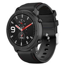 Кожаный + силиконовый браслет для Xiaomi Amazfit Stratos 3 2 2S Pace ремешок для часов huawei Watch GT Honor Magic Correa 2024 - купить недорого