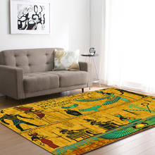New Egyptian Culture Big Carpets For Living Room Retro Nordic Ethnic Style Floor Mat Non-slip Washable Rug Bedroom Beside Carpet 2024 - buy cheap