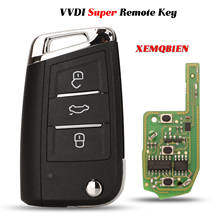 Jingyuqin-llave Super remota XEMQB1EN Xhorse VVDI, 3 botones, para VW, tipo MQB, miniherramienta VVDI2 /VVDI, herramienta de llave VVDI, Max 2024 - compra barato