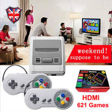 Super SNES Mini HD Family TV 8-битная Игровая приставка, HDMI выход, ТВ, ручной игровой плеер, 621 ретро классические игры 2024 - купить недорого