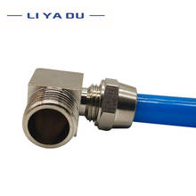 PL6 8 10 Tube to -1/8 1/4 3/8 1/2 Pneumatic Fitting Tube connected 90 degrees Male Thread Air Hose Quick Joint Coupler Connector 2024 - buy cheap