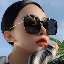 2021 Polarized Women Sun Glasses Korean Temperament Style Luxury Square Sunglasses Summer Driving Fishing Big Black Bezel UV400 2024 - buy cheap