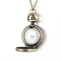 Мужские карманные часы Ретро бронзового тона круглой формы с узором паука паутины часы с цепочкой ожерелье JRDH889 2024 - купить недорого