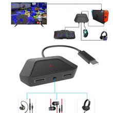 Adaptador convertidor de teclado y ratón con función de voz, Conector de audio de 3,5mm para Nintendo Switch / PS4 / Xbox One / PS3 / Xbox 360 2024 - compra barato