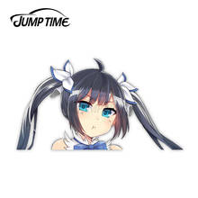 Jump Time DanMachi Hestia Sexy Cute  Anime Girl Vinyl Decal Waifu Peeker Big Head Car Stickers 2024 - buy cheap