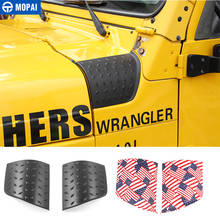 MOPAI Car Stickers for Jeep Wrangler TJ Car Hoods Angle Wrap Cover Body Side Engine Cover Protect for Wragnler TJ 1997-2006 2024 - buy cheap