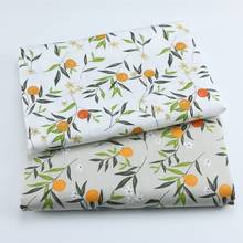 Tela de algodón puro con estampado de frutas, 160cm X 50cm, sarga, para forro de cama de bebé, 190 g/m 2024 - compra barato