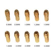 Mandril de mandril de latón, 4,3mm, vástago 0,5/0,8/1,0/1,2/1,6/1,8/2,0/2,2/2,4/3,0/3,2mm, accesorios de herramienta rotativa, mandril de taladro 2024 - compra barato