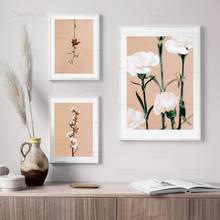 Nature Plant Reed Carnation Vintage Wall Art Canvas Painting Nordic Posters And Prints Wall Pictures For Living Room Home Decor 2024 - buy cheap