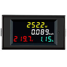 4 IN 1 AC 80-300V 100A Digital Voltmeter Voltage Meter Ammeter Volt Amp Power Kwh Meter LCD Display Screen 0-45000W Data Tester 2024 - buy cheap