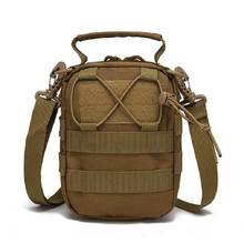 Bolso de hombro táctico de camuflaje al aire libre, bolsa de cintura militar EDC, deporte, caza, bolsas de pecho de viaje compactas 2024 - compra barato