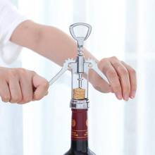 Portable Stainless Steel Red Wine Opener Wing Type Metal Sommeliers Corkscrew Bottle Openers Corkscrews Wine Cork Remover 2024 - buy cheap