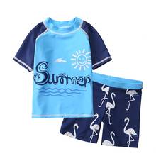 Baby Boy Swimable Casual Children Swimwear Swimsuit Kids Boy Bebes  Wetsuits Kids Wetsuit Biquini Swimming Swimsuit 2p Clothes 2024 - buy cheap