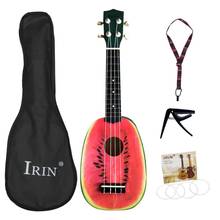 IRIN 21in Basswood Ukulele Cute Watermelon Shape Beginners Concerts Ukuleles With Storage Bag Strape Strings Capo 2024 - buy cheap