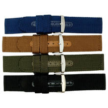 Watch Band Outdoor Sports Nylon Nato Strap 18mm 20mm 22mm 24mm Handmade Canvas Watchband Steel Metal Needle Buckle 2024 - buy cheap