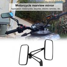 Espelhos retrovisores universais para motocicletas, 2 peças 8mm 10mm, para harley, honda, yamaha, kawasaki, street sports, bike, chopper, cruiser 2024 - compre barato