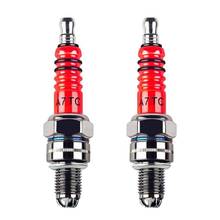 Pack of 2 Racing 3 Electrode Spark Plug A7tc for 50cc 110cc 125cc 150cc Atv Scooter Dirt Bike Go Kart 2024 - buy cheap