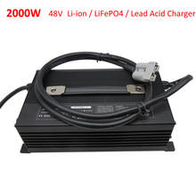 2000W 48V 30A Lead Acid Li-ion LiFePO4 Charger Output 54.6V 58.8V 58.4V Golf Cart Forklift Tricycle Motorcycle RV Fast Charger 2024 - buy cheap