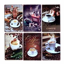 Coffee Sign Metal Vintage Plaque Bar Cafe Decoration Pub Retro Posters Decorative Home Decor 20x30cm 2024 - buy cheap