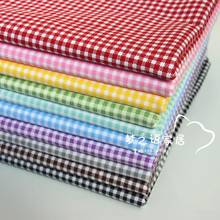 ZENGIA 50x160cm Black White Grey Plaid 100% Cotton Fabric For Quilting Kids Patchwork Cloth DIY Sewing Fat Quarters For Baby 2024 - buy cheap