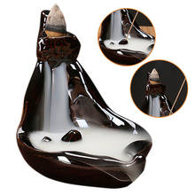 Backflow Ceramic Incense Burner Cone Stick Porcelain Censer Holder Decor 2024 - buy cheap