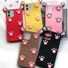 for Etui Samsung A02S 3D Cat Claw Silicone Case on for Funda Samsung Galaxy A12 A32 A42 A52 A72 5G Case Paw Phone Cover Women 2024 - buy cheap