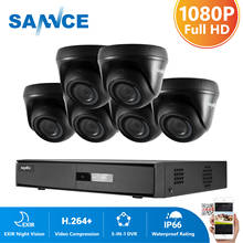 SANNCE-Sistema de videovigilancia para interiores y exteriores, Kit de cámaras de seguridad IR impermeables, 8 canales, 1080N, DVR, CCTV, 6 piezas, 1080P 2024 - compra barato