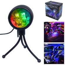 RGB LED Stage Lights Spotlight 3W Sound Activated Rotating Disco Ball DJ Party Lights For Christmas Wedding Home KTV Party Light 2024 - buy cheap