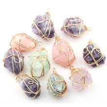 Natural Stone Amethysts Pendants Irregular Shape Exquisite accessories DIY for Necklace or Jewelry Making Size 35*20-45*30 mm 2024 - buy cheap