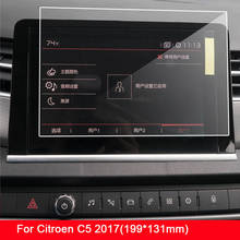 Защитная пленка из закаленного стекла протектор экрана для Citroen C5 2013-2017 HD автомобильные GPS навигационные аксессуары 2024 - купить недорого