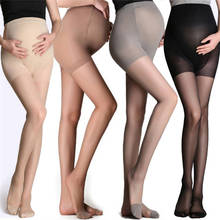 Ajustável de alta elastic leggings ummer maternidade grávida gravidez meia-calça ultra thintights meias 2024 - compre barato