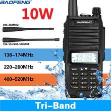 Baofeng BF-F11 Waterproof 4800Mah Tri-band 10W Handheld 10KM long rang Powerful Receiver Ham Two Way Radio Walkie Talkie 2024 - buy cheap