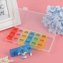 Portable 7-color Pill Case Box Medicine Case Organizer Week Storage Holder Case For Medicine Drug Pill Case 7 Day 21 Slot 2024 - buy cheap