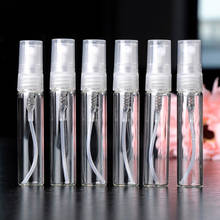 Botella y tubo de prueba de vidrio Mini botella de Perfume portátil, 12 Uds., 5ml, viales vacíos, frasco de vidrio para muestras, atomizador T R8T6 2024 - compra barato