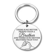 Brother Keychain Gift for Brother Friend BFF Key Chain Big Brother Gifts for Men Little Brother Birthday Gifts Key Ring 2024 - buy cheap