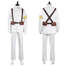 Disfraz de Shingeki no Kyojin Attack on Titan, uniforme blanco del ejército de Marley y Eldian, traje de Carnaval para Halloween 2024 - compra barato