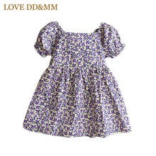 LOVE DD&MM Girls Print Dresses 2022 Summer New Kids Fashion Flower Color Dress For Baby Clothing Sweet Costume 2024 - buy cheap