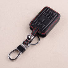 Автомобильный кожаный брелок-чехол для дистанционного ключа чехол подходит для Chevrolet Colorado Silverado Tahoe GMC Yukon Сьерра-Каньон M3N-32337100 2024 - купить недорого