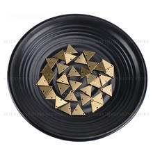 Pingente triangular de bronze, 20-1000 peças busca para fazer joias, 15mm, componente de conector geométrico, atacado (triângulo fino) 2024 - compre barato