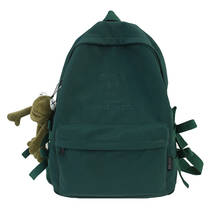Новый водонепроницаемый рюкзак, Одноцветный нейлоновый женский рюкзак, школьный рюкзак в японском стиле для девочек-подростков, студенческий рюкзак, дорожная сумка Mochila 2024 - купить недорого