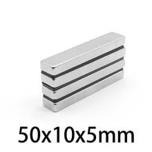 2-50 PCS 50x10x5mm Strong Sheet Rare Earth Magnet N35 Rectangular Neodymium Magnets 50mmx10mmx5mm Block Magnet Strong 50*10*5mm 2024 - buy cheap