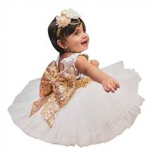 Vestido de encaje de princesa para niñas pequeñas, tutú elegante, de 1 a 5 años 2024 - compra barato
