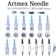 Artmex MTS PMU Needle Cartridges Permanente Tattoo Makeup Eyebrow Tips Nano Micro Needles for Artmex V3 V6 V8 V9 V11 Machine 2024 - buy cheap