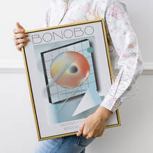 Póster de la serie Music Star Bonobo Gig, póster de colección de música para fanáticos, impresiones de Arte de Bonobo, arte de pared de cantante caliente, decoración de pared de acero de Brooklyn 2024 - compra barato