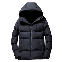 Мужская зимняя куртка, пальто большого размера, толстые теплые уличные повседневные зимние куртки, ветровки, верхняя одежда в Корейском стиле, зимняя мужская куртка 2024 - купить недорого