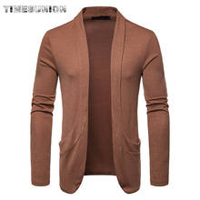 Cardigan Men Sweater New Spring Autumn Fashion Black Cardigan Coats Mens Brand Clothing Male Lapel Casual Knitwear for Men 2024 - buy cheap